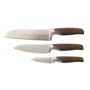 Hampton Forge Kenai 3 Piece Santoku Knife Set HNP1154